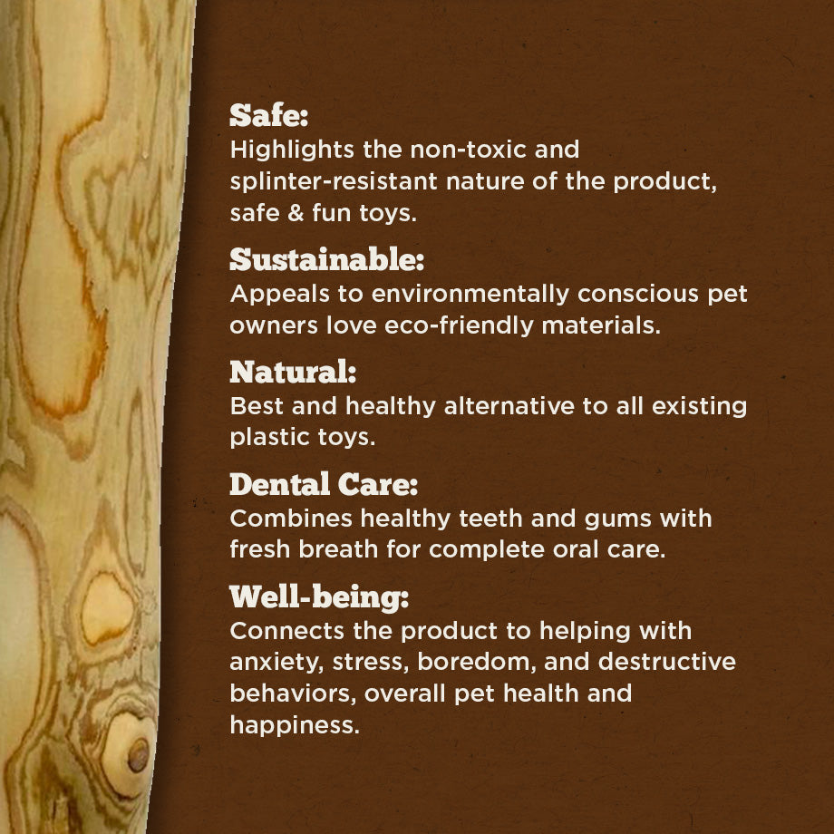 Coffee Wood Dog Chew